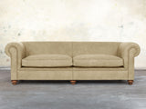 Jasper 4 Seat Chesterfield Sofa In Oyster Soft 'n' Easy Leather