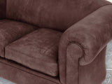Jasper 4 Seat Chesterfield Sofa In Peat Soft 'n' Easy Leather