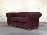 Jasper 4 Seat Chesterfield Sofa In Port Soft 'n' Easy Leather