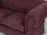Jasper 4 Seat Chesterfield Sofa In Port Soft 'n' Easy Leather