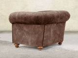 Jasper Chesterfield Chair In Hickory Vintage Velvet