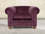 Jasper Chesterfield Chair In Imperial Vintage Velvet
