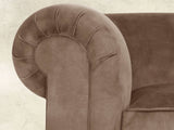 Jasper Chesterfield Chair In Mocha Vintage Velvet