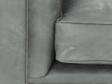 Jasper Chesterfield Chair In Ash Soft 'n' Easy Leather