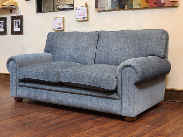 Millie 2 Seat Chesterfield Sofa In Atlantic Funky Cord (Display Model)