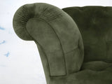 Oskar 2 Seat Chesterfield Sofa In Jade Vintage Velvet