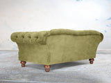 Oskar 2 Seat Chesterfield Sofa In Spring Meadow Vintage Velvet
