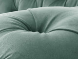 Oskar 3 Seat Chesterfield Sofa In Aqua Lush Velvet
