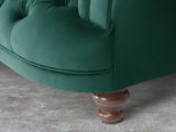 Oskar 3 Seat Chesterfield Sofa In Kingfisher Lush Velvet