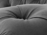 Oskar 3 Seat Chesterfield Sofa In Nickel Lush Velvet