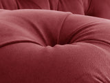 Oskar 3 Seat Chesterfield Sofa In Red Lush Velvet