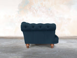 Oskar 3 Seat Chesterfield Sofa In Eclipse Lush Velvet