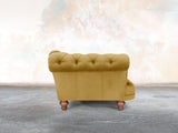 Oskar 3 Seat Chesterfield Sofa In Golden Lush Velvet