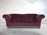 Oskar 3 Seat Chesterfield Sofa In Imperial Vintage Velvet