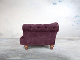 Oskar 3 Seat Chesterfield Sofa In Imperial Vintage Velvet