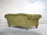 Oskar 3 Seat Chesterfield Sofa In Spring Meadow Vintage Velvet