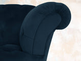 Oskar 4 Seat Chesterfield Sofa In Eclipse Lush Velvet