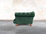 Oskar 4 Seat Chesterfield Sofa In Dark Green Lush Velvet