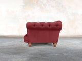 Oskar 4 Seat Chesterfield Sofa In Red Lush Velvet