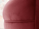 Oskar Chesterfield Chair In Red Lush Velvet
