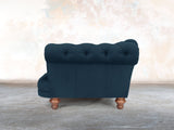 Oskar Chesterfield Chair In Eclipse Lush Velvet