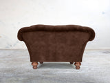 Oskar Chesterfield Chair In Hickory Vintage Velvet