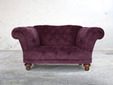 Oskar Chesterfield Chair In Imperial Vintage Velvet