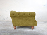 Oskar Chesterfield Chair In Olive Vintage Velvet