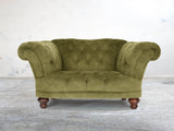 Oskar Chesterfield Chair In Spring Meadow Vintage Velvet
