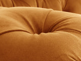 Oskar Chesterfield Snuggler In Burnt Orange Lush Velvet