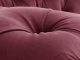 Oskar Chesterfield Snuggler In Wine Lush Velvet
