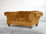 Oskar Chesterfield Snuggler In Gold Vintage Velvet