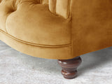 Oskar Chesterfield Snuggler In Gold Vintage Velvet