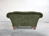 Oskar Chesterfield Snuggler In Jade Vintage Velvet