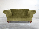 Oskar Chesterfield Snuggler In Spring Meadow Vintage Velvet