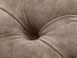 Queen Anne Footstool In Otter Vintage Velvet