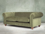 Tillie 4 Seat Chesterfield Sofa In Moss Funky Cord