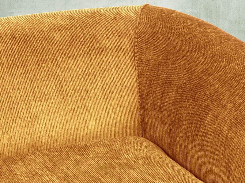 Tillie Bigger 3 Seat Chesterfield Sofa In Gold Funky Cord