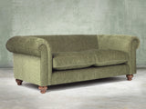 Tillie Bigger 3 Seat Chesterfield Sofa In Moss Funky Cord