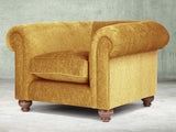 Tillie Chesterfield Snuggler In Gold Funky Cord