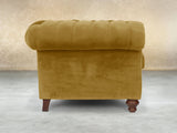 Arthur 2 Seat Chesterfield Sofa In Golden Lush Velvet