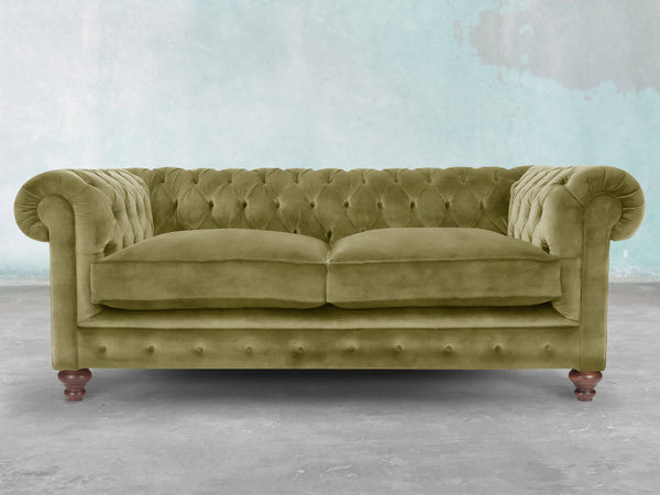 Arthur 2 Seat Chesterfield Sofa In Spring Meadow Vintage Velvet