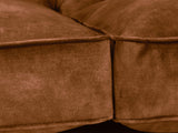 Arthur 3 Seat Chesterfield Sofa In Burnt Umber Vintage Velvet