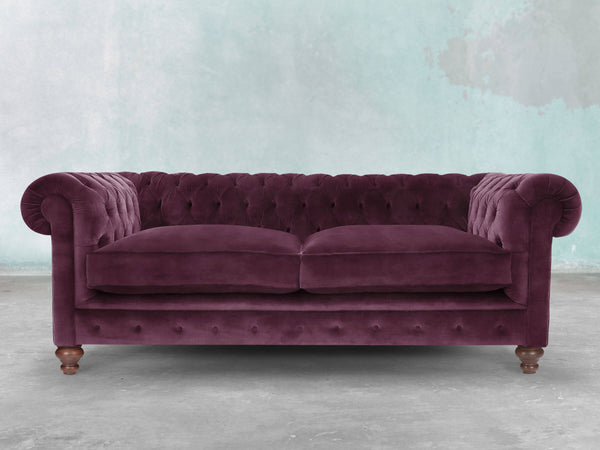 Arthur 3 Seat Chesterfield Sofa In Imperial Vintage Velvet