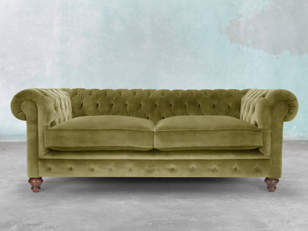 Arthur 3 Seat Chesterfield Sofa In Spring Meadow Vintage Velvet