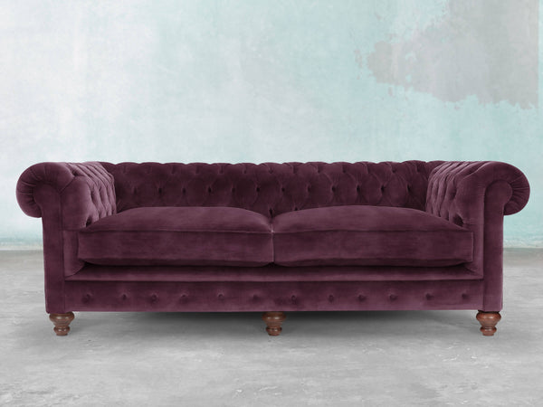 Arthur 4 Seat Chesterfield Sofa In Imperial Vintage Velvet