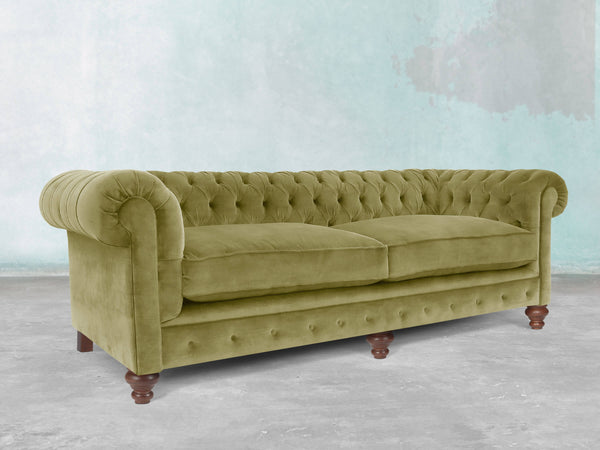 Arthur 4 Seat Chesterfield Sofa In Spring Meadow Vintage Velvet