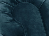 Arthur Chesterfield Chair In Blue Lush Velvet