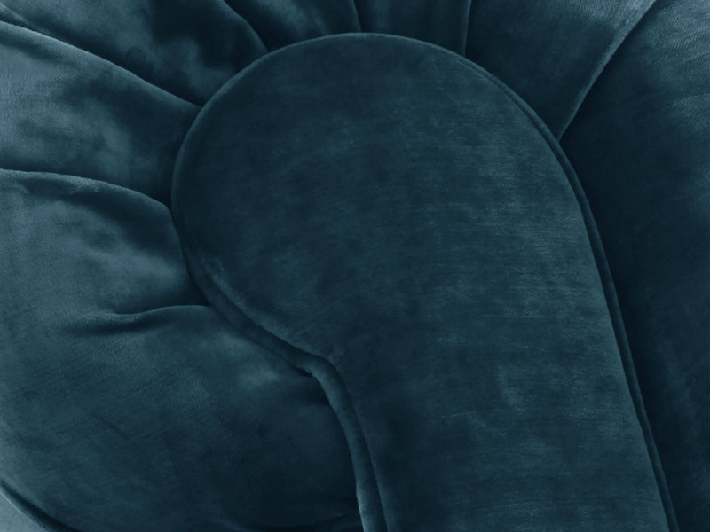 Arthur Chesterfield Chair In Blue Lush Velvet