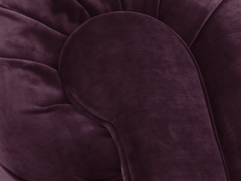 Arthur Chesterfield Chair In Grape Lush Velvet